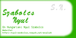 szabolcs nyul business card